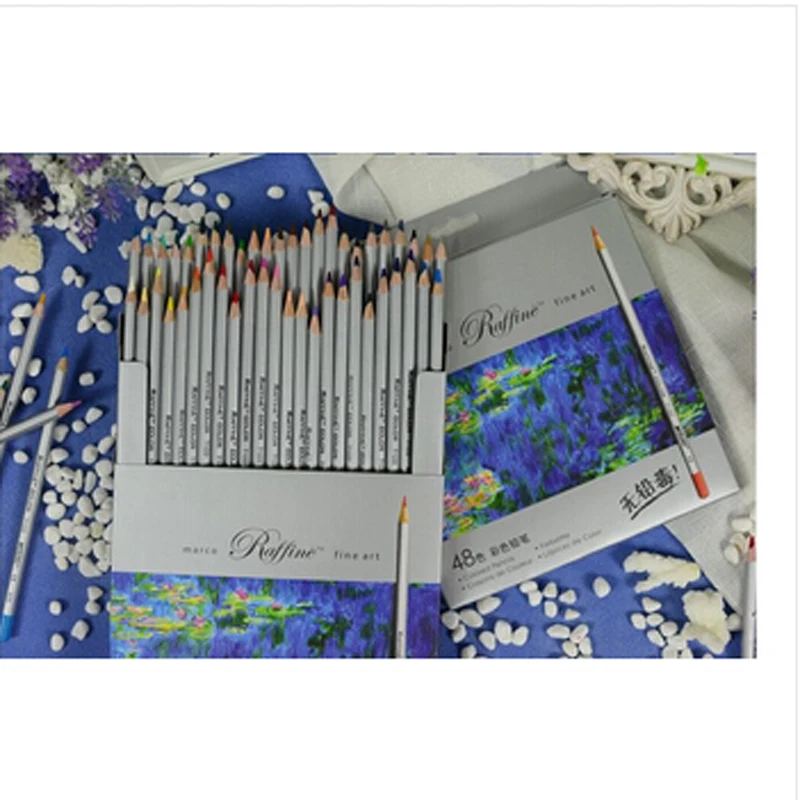 

48 Color Color Pencil Drawing Secret Garden Coloring Pen Mark Oily Color Pencil Tray