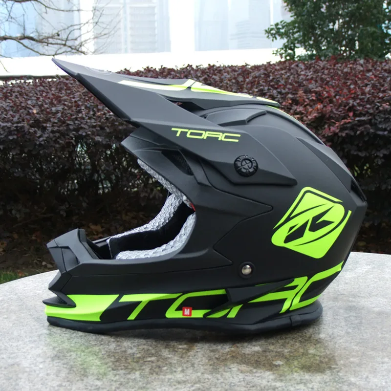 TORC T321 бездорожье moto cross шлем moto racing cross casco capacete moto rcycle шлем, одобренный ECE M L XL может добавить очки - Цвет: T32 Matte black K1