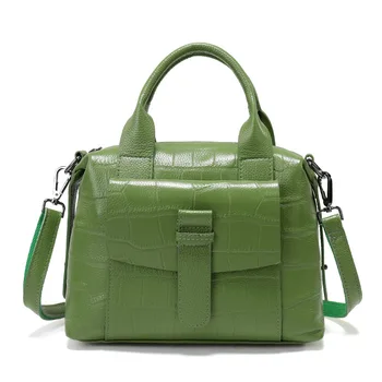 

P232 Wholesale Summer embossed leather messenger Bag shoulder Bag Head Layer Cowhide Leather Handbags