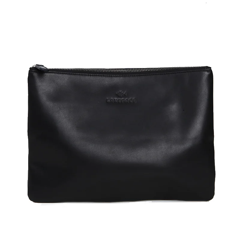 Кожаная мужская сумка LANSPACE брендовые кошельки для мелочи модная ipad|brands leather man