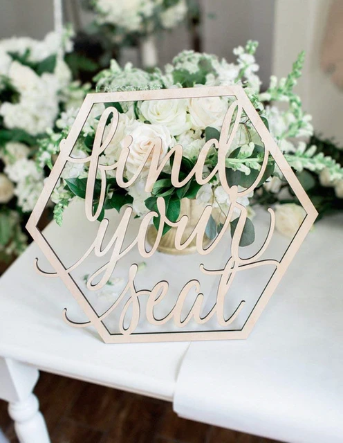 Find Your Seat Vinyl Sticker for Wedding Signs Your Seat Awaits Decals for  DIY Table Chart Sign Wedding Seating Chart Decoration - AliExpress