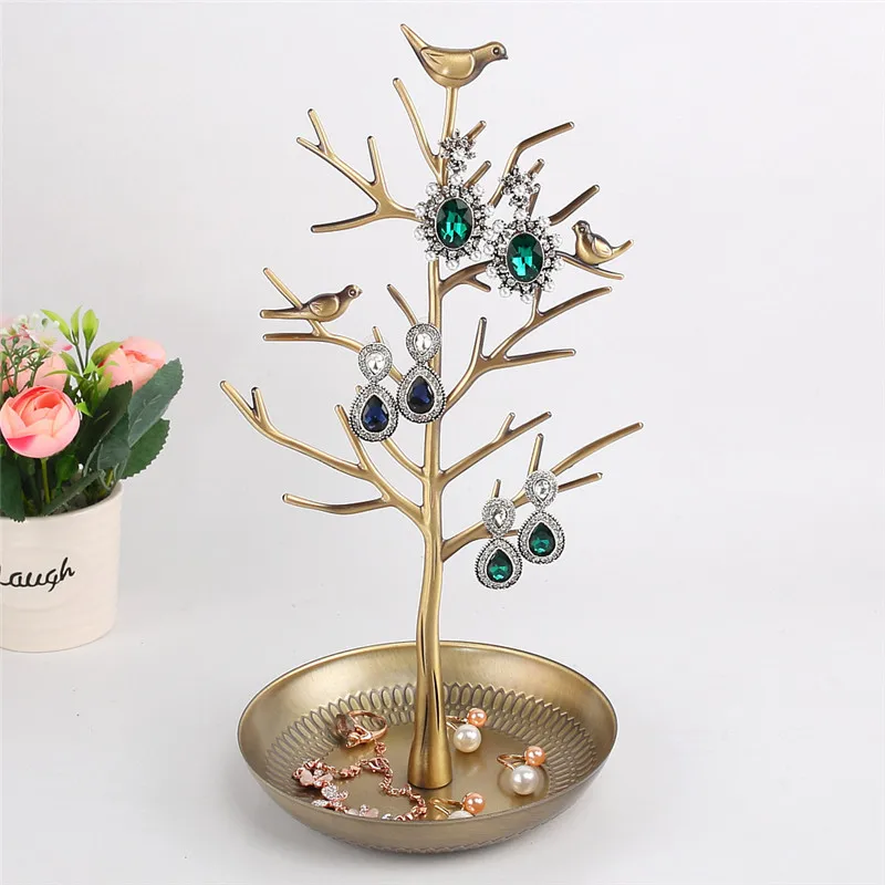 ROXI Bird Tree Earring Holder Shelf Stand Jewelry Holder Organizer for