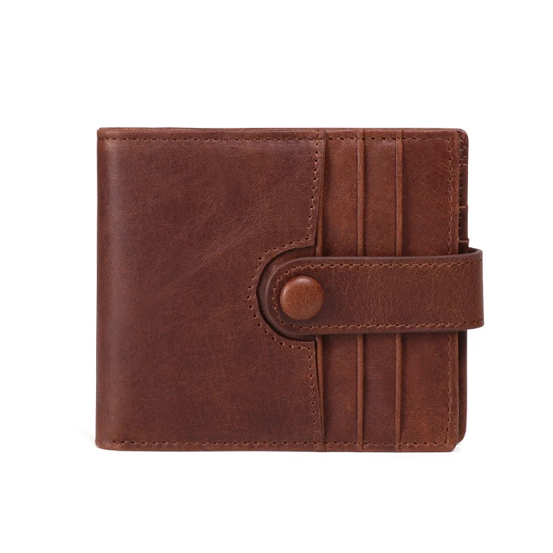 

Men Wallets Short Top Genuine Leather High Quality Men Purse Business Male Wallet Brown Card Holder Coin Bags Men Wallet cartera