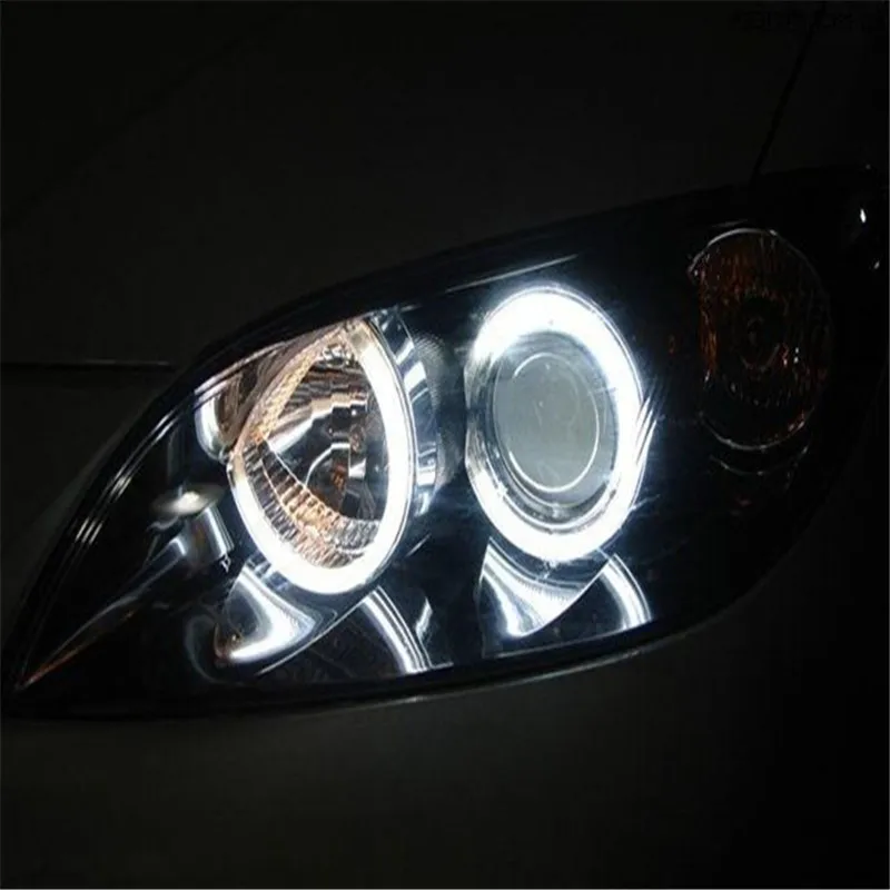 Надеяние 2 шт. светодиодные кольца Angel eyes COB 85 мм 80 Eye источник светильник для bmw subaru