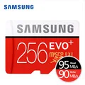 SAMSUNG Micro SD карты памяти 128 ГБ EVO Plus Class10 Водонепроницаемый TF Memoria Sim карты для смартфонов 128 г Оригинал 95 МБ/с