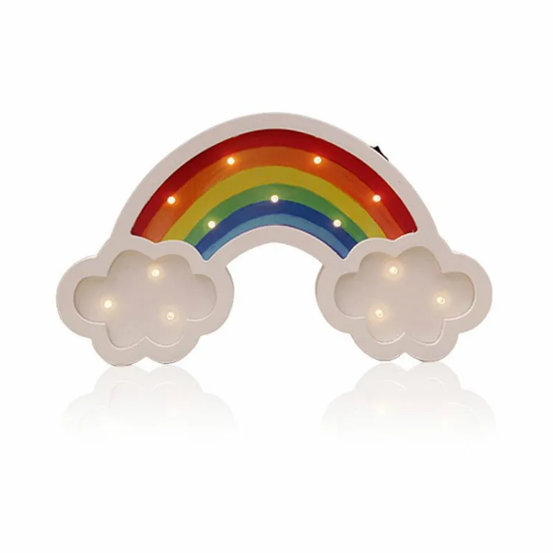 

Rainbow Modeling Light Wood LED Night light as Kids Room Decoration Kids Toy Safty Lighting Battery powered IY304123-28