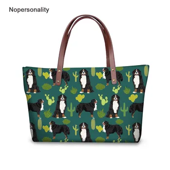 

Nopersonality Cute Bernese Mountain Dog Print Women Handbags Large Capacity Summer Beach Shoulder Bag Bolsa Feminina Tote Bag