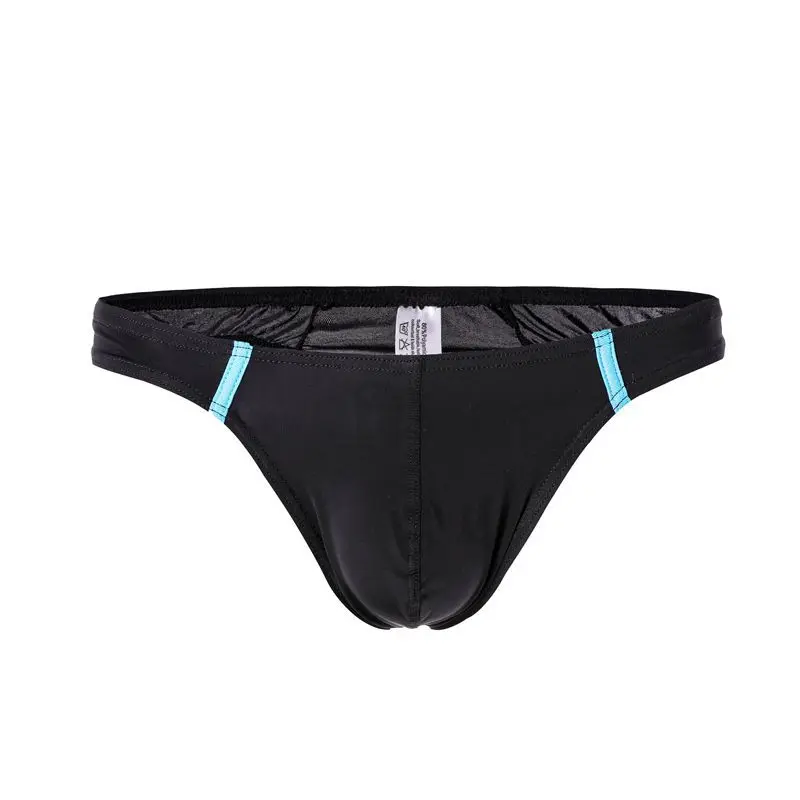 Men G String Briefs Seamless Underpants Silk T-back Bikini Tangas Thong Lingerie