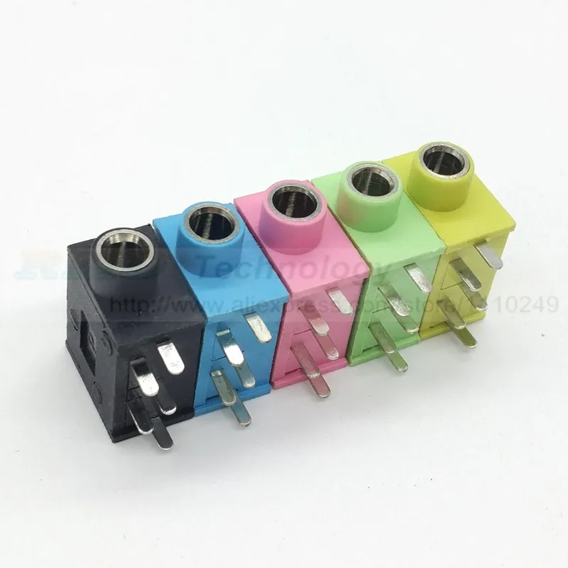 

10pcs/lot Audio Adapter Connector PJ 325 3.5 mm DIP 5 P Pin stereo Free shipping