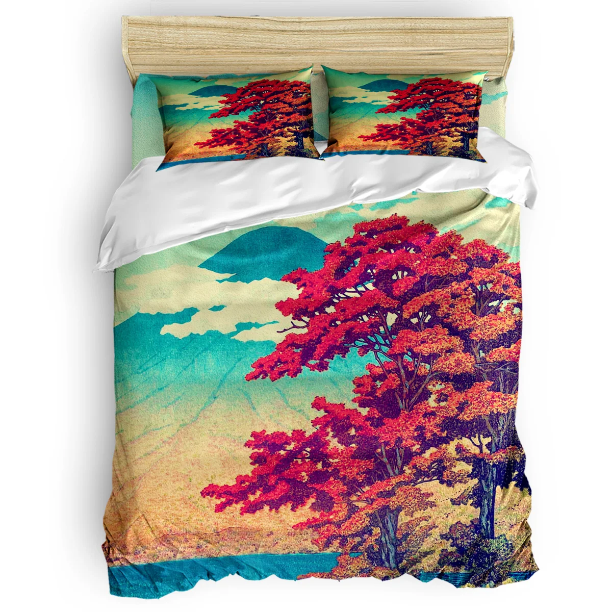 

The New Year in Hisseii Duvet Cover 3D Cotton King Size Queen Size Quilt Cover Set Bedclothes Comforter Single Bedding Sets