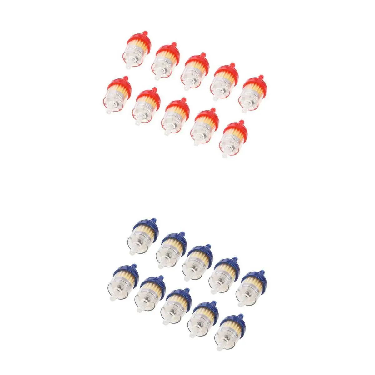 20pcs 6mm 1/4 Inch Transparent Gas Filter For Dirt Bike ATV Taotao Sunl Roketa