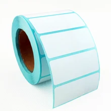 Точные термоэтикетки, 2 дюйма x 1 дюйма(50 мм x 25 мм), белые, перманентные наклейки, 800 в рулоне, 4 рулона/3200 этикетки