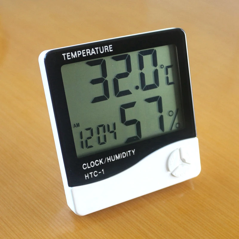 12PCS New HTC 1 LCD Digital Thermometer Hygrometer Temperature Humidity
