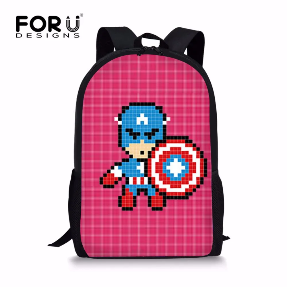 FORUDESIGNS Keren Kartun Karakter Ransel Untuk Siswa Smp Anak Super