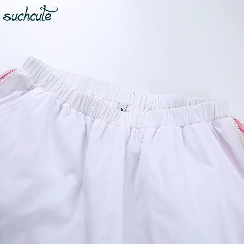 SUCHCUTE, женские спортивные штаны, панковские трусики размера плюс, неоновые брюки, уличная одежда, пэчворк, низ, готические бриджи, женская одежда