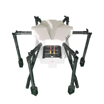 JMRRC 1650mm Wheelbase Agricultural Drone 15kg 15L water tank 30mm arm Carbon Fiber Folding UAV Hexacopter with white canopy