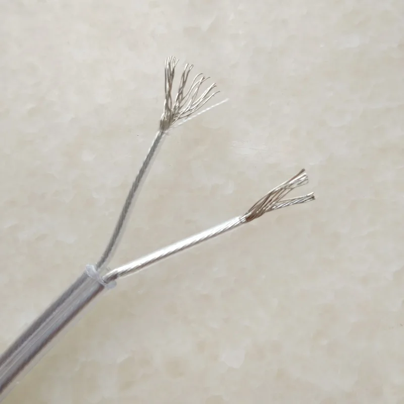 2*0 5 кв. Мм (20AWG) FEP изоляционный шнур питания прозрачный электрический кабель для