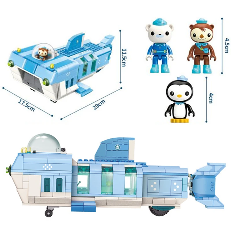 Polvo dos Desenhos Blocos de Construção do Modelo Novidades Set Criador Idéias City Octonauts Octopod Animados Define Kits Crianças Brinquedo Duplo Hot 8 Pçs - 22 High Quality Brinquedos e hobbies