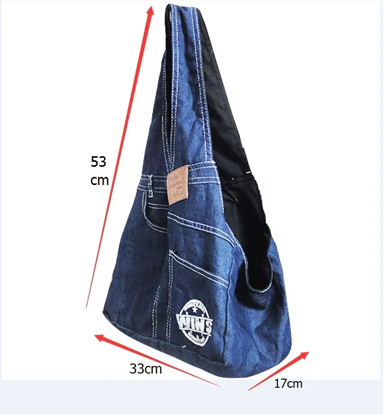 Розничная, синий джинсовый материал,, ручная сумка для собак, сумка для собак