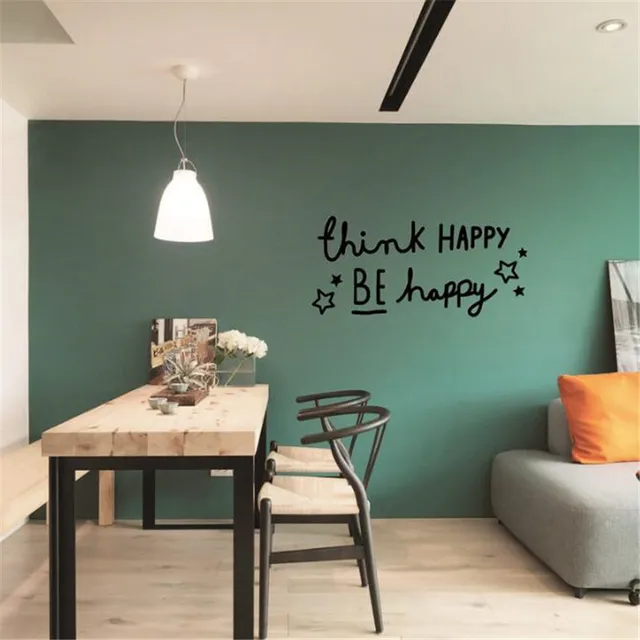IDFIAF Pensare felice Inglese Proverbi home decor PVC wall stickers ... IDFIAF Pensare felice Inglese Proverbi home decor PVC wall stickers ...