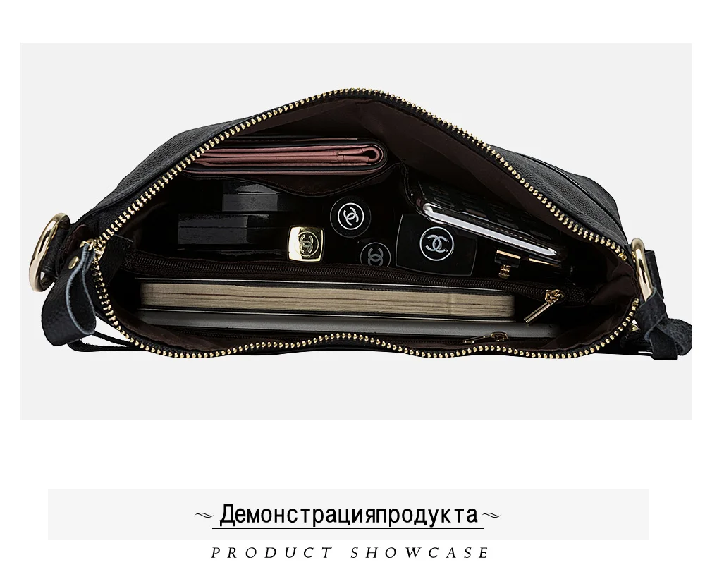genuíno das mulheres bolsa ombro preto cinza