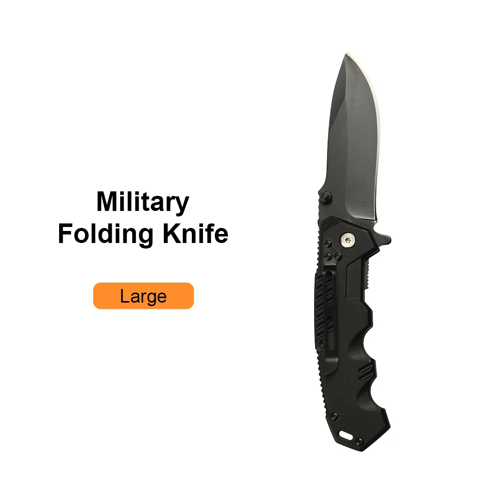 JelBo Small/Big Self-defense Pocket Folding Knife Sharp Blade Non-slip Tactical Knife For Wild Hunting Camping Survival - Цвет: L