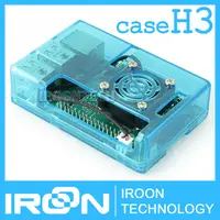 case H3: Raspberry PI 3 model B Clear Blue Case Cover Shell Enclosure Box for Raspberry PI 2 Model B and Model B+