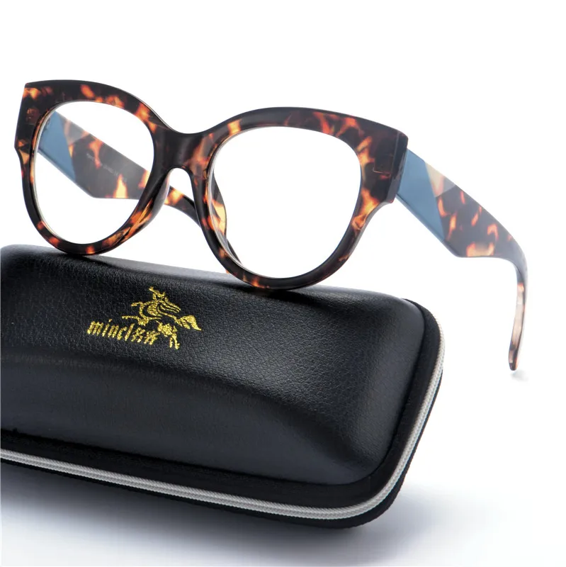 

MINCL 2019 new Fashion Myopia eyeglasses Women&Men Nearsighted Glasses Short-sight With Degree -0 to —4.0 with box NX