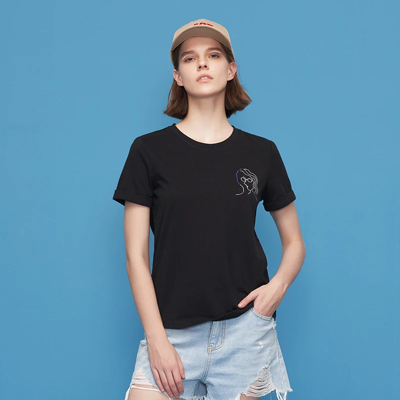 Toyouth 2018 новые летние BasicT рубашка сплошной короткий рукав VintageT футболка женский