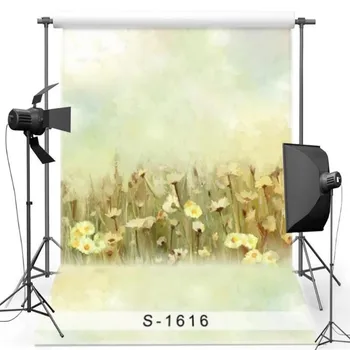 

Bokeh Yellow Spring Floral Flower Wall photo studio background Vinyl cloth High quality Computer print party backdrop