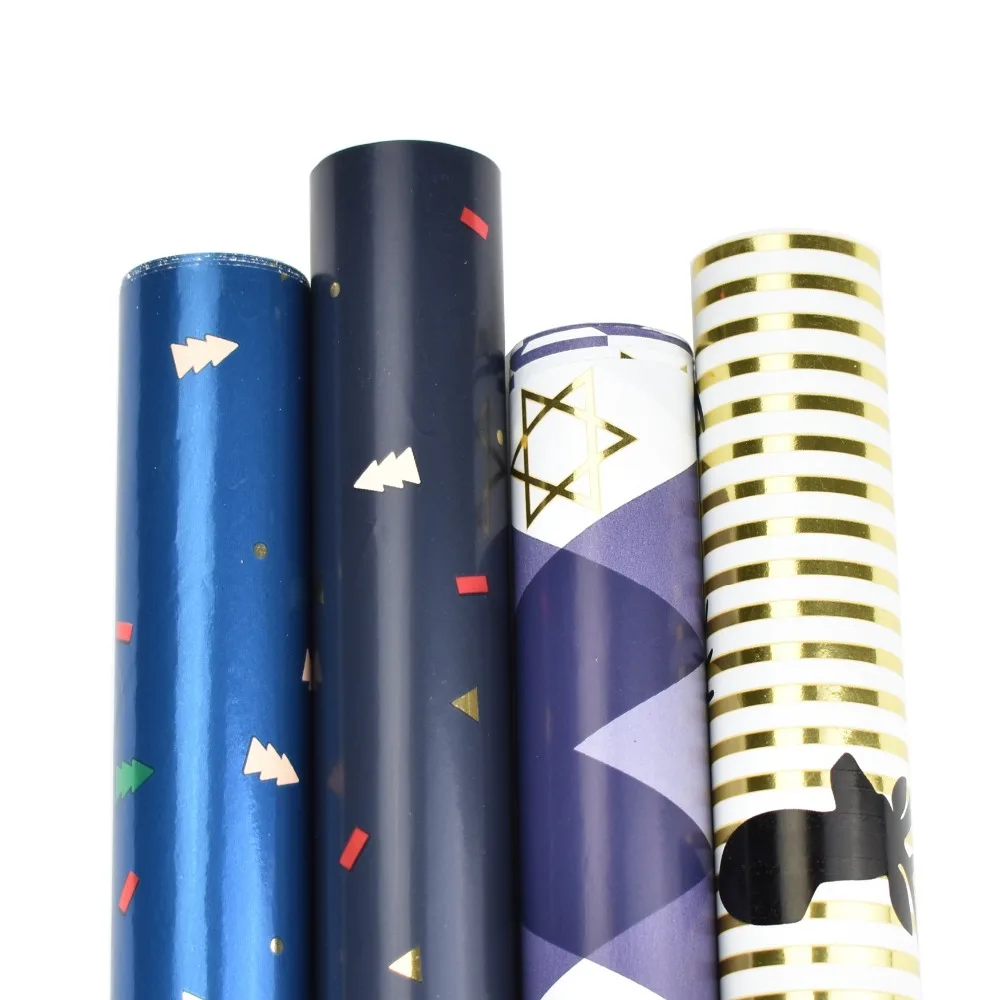 

HSDPaper high quality 10pcs 50cm*70cm designer make Christmas Packing Kraft Gift Wrapping Paper