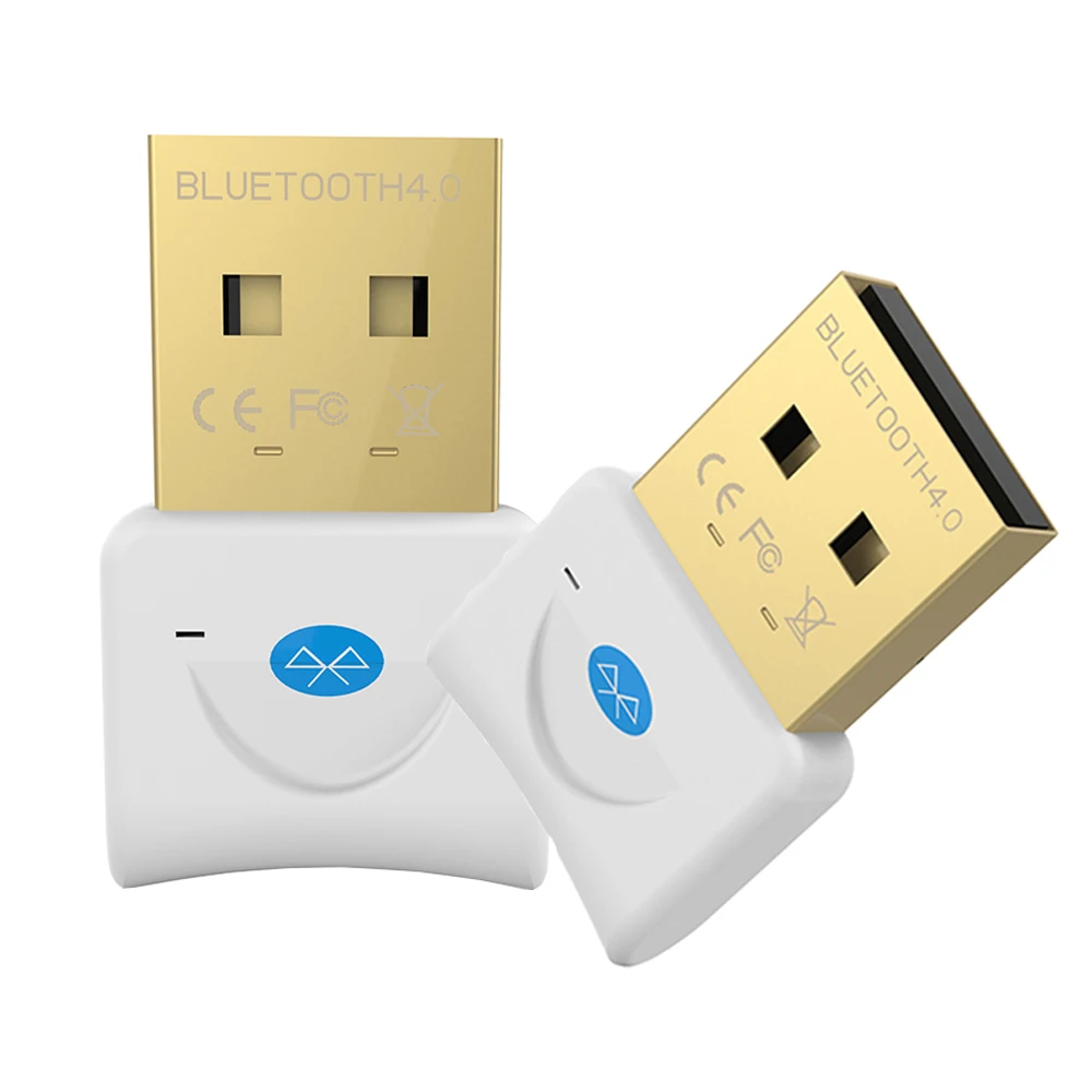 Mini USB Bluetooth V4.0 для Win7/8/XP 25 двойной режим Беспроводной ключ Позолоченный разъем CSR 4,0 адаптер Белый Цвет