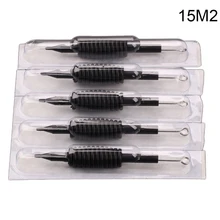 Иглы большого размера 30 шт черные одноразовые насадки для тату трубки с иглы в ассортименте кремния 3/"(19 мм) для пистолет для татуировки 15M2