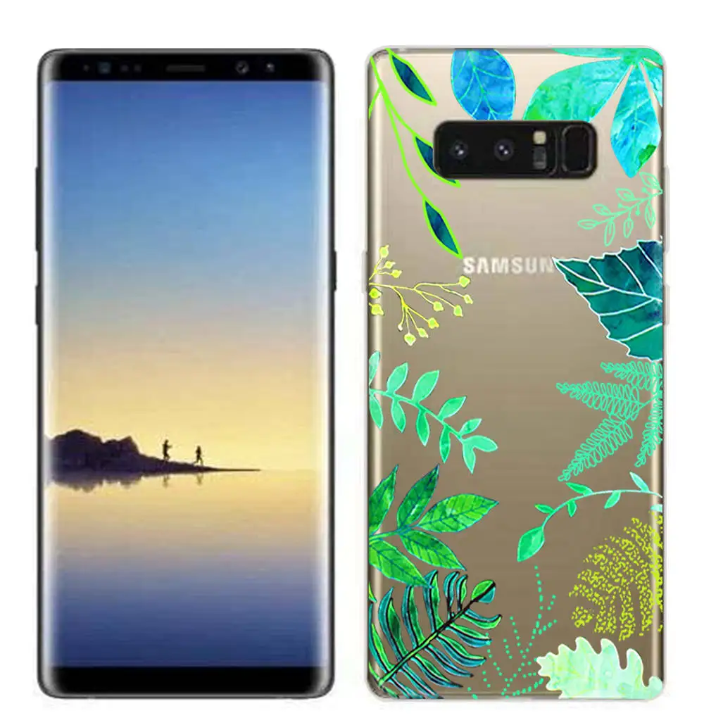 Clear Silicone Fundas for Samsung Galaxy S8 S9 S8 Plus S9 Plus Soft TPU Cover for Samsung Note 3 4 5 7 8 9 Case Protective Shell (14)