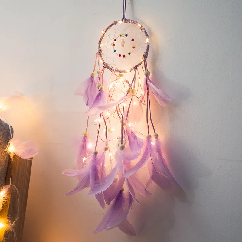 Перья Ночной светильник Настенный домашний подвесной Декор для комнаты плавающие перья ловить Monternet перо со светодиодный украшение для домашней мебели