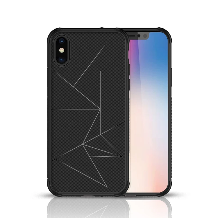 

TPU Cell phone case with anti fall for iPhone Xs XR Xs Max with hidden vehicle discs