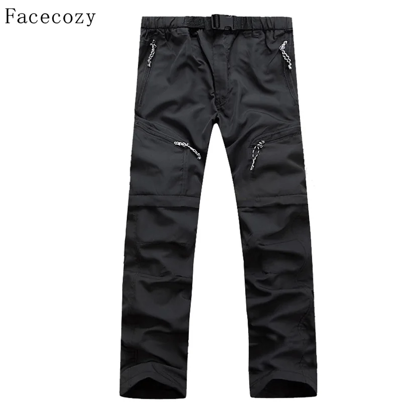 Facecozy мужские летние съемные брюки уличные быстросохнущие с УФ защитой дышащие