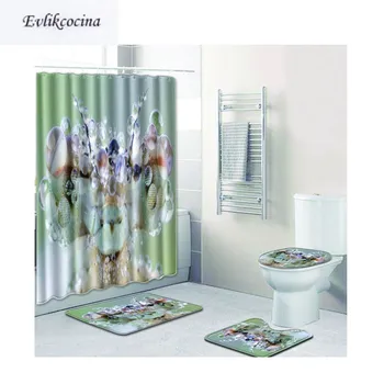 

Free Shipping 4pcs After Rain Banyo Paspas Bathroom Carpets Toalete Bath Mats Set Non Slip Pad Tapis Salle De Bain Alfombra Bano