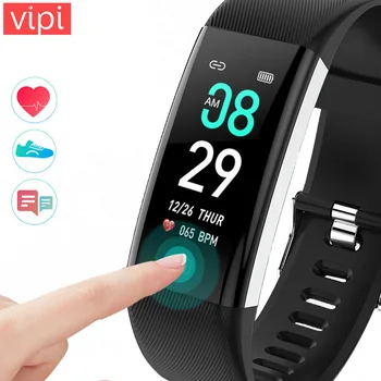 Smart Bracelet IP67 Waterproof Heart Rate Blood Pressure Monitoring Fitness Tracker Smart Watch Men Women Band For Android iOS