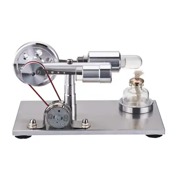 

Hot Air Stirling Engine Model Generator STEAM DIY Physics Science Experiment Kit
