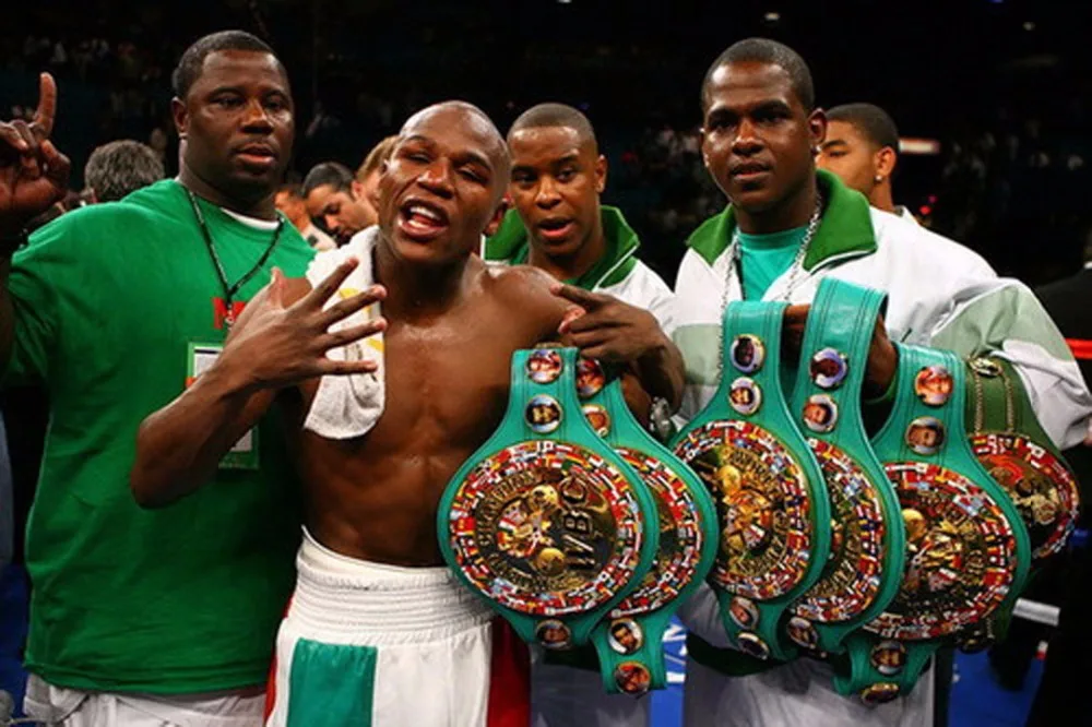 1140 Floyd Mayweather Jr - Professional Boxer World Champion-Wall Sticker Art Poster For Home Decor Silk Canvas Painting