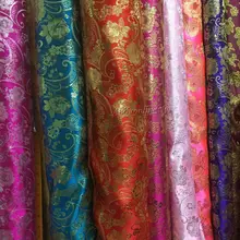 150*50 см китайский Пион цветочный Атлас жаккард парча ткань костюм