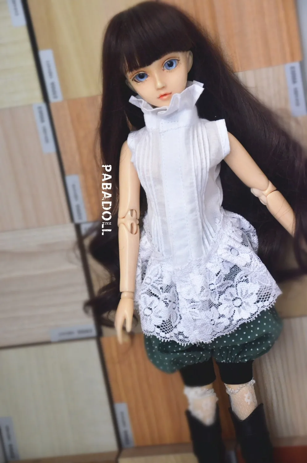 Винтажные BJD кукольные джинсы костюм(4 шт.) для 1/4 MSD, 1/3 SD10, SD13 BJD кукольная одежда CWB22