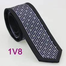 YIBEI coahella Галстуки Черная граница темно-серый вертикальный полосатый серебряные пятна узкий галстук шейный платок из Микрофибры тонкие галстуки 6 см