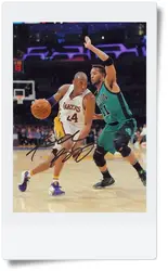 Подписанный Kobe Bryant autographed оригинальное фото 7 дюймов Бесплатная доставка 08201703