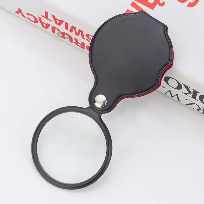 Portable 15X Folding Key Ring Magnifier Key Chain Magnifying Glass Loupe