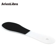 AriesLibra двухсторонний шлифовальный пластмассовый напильник для ног, для удаления омертвевшей кожи, для удаления мозолей, педикюр, пилочка для ног, 1 шт., пилка для ногтей, блок