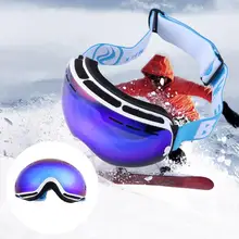Унисекс двойной Слои Открытый Анти-туман Лыжный спорт Сноуборд спортивные очки зимние ветрозащитные Лыжный Спорт катание Eyewears Glassess