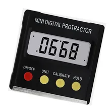360 градусов Мини цифровой транспортир Инклинометр водонепроницаемый уровень коробка угол искатель измерения коническая коробка Гониометр магнит