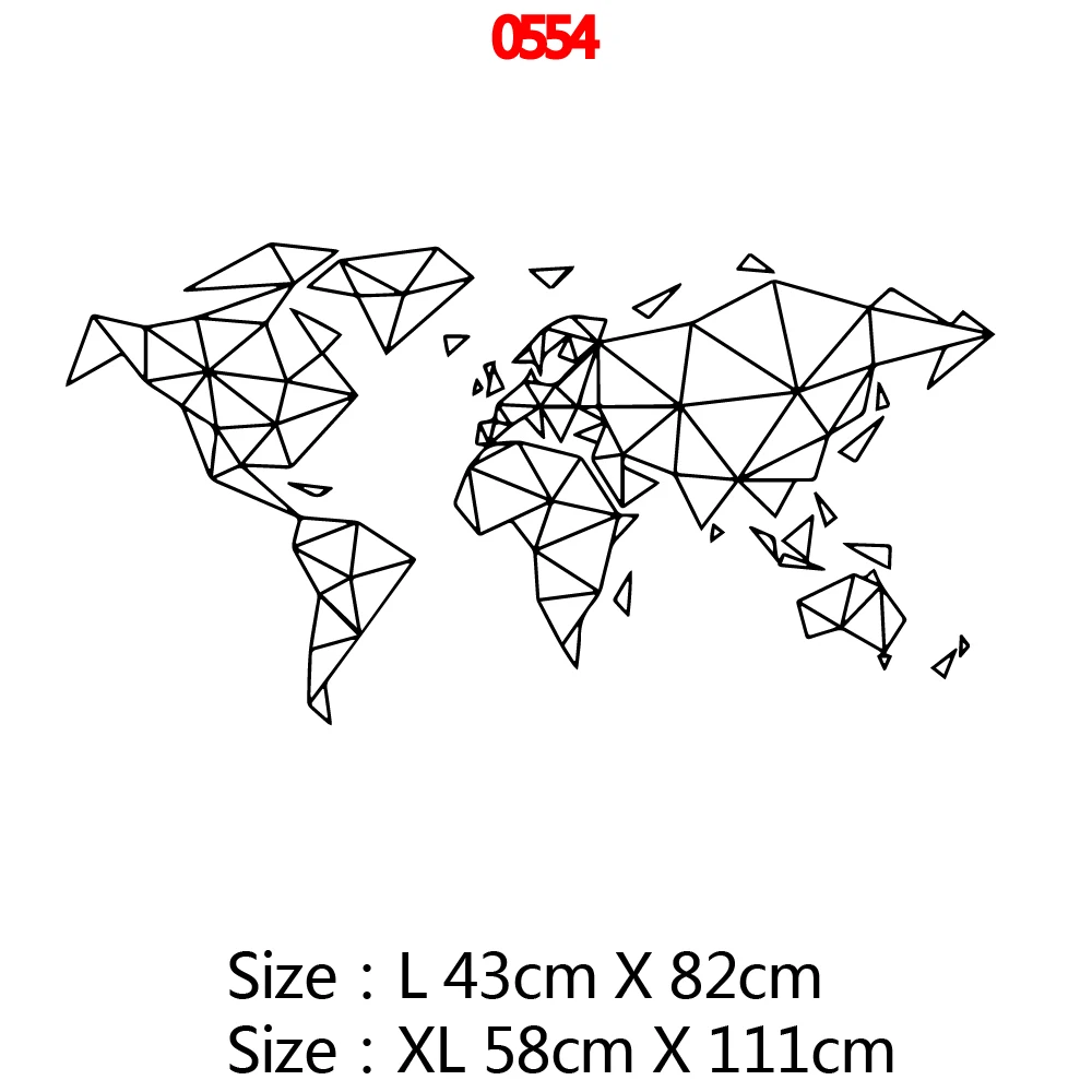 Художественная карта мира виниловая настенная наклейка для украшения комнаты Аксессуары для спальни декор для офиса семейная декоративная карта обои фрески - Цвет: Style5